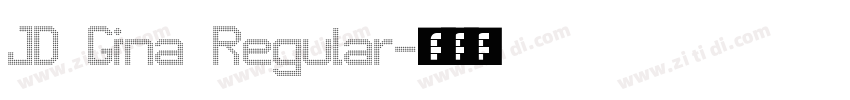 JD Gina Regular字体转换